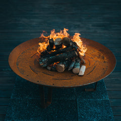 GrillSymbol Corten Steel Fire Pit Elegante XL 95 cm
