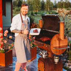 GrillSymbol Smoky Beast Corten BBQ Smoker & Smoker Grill